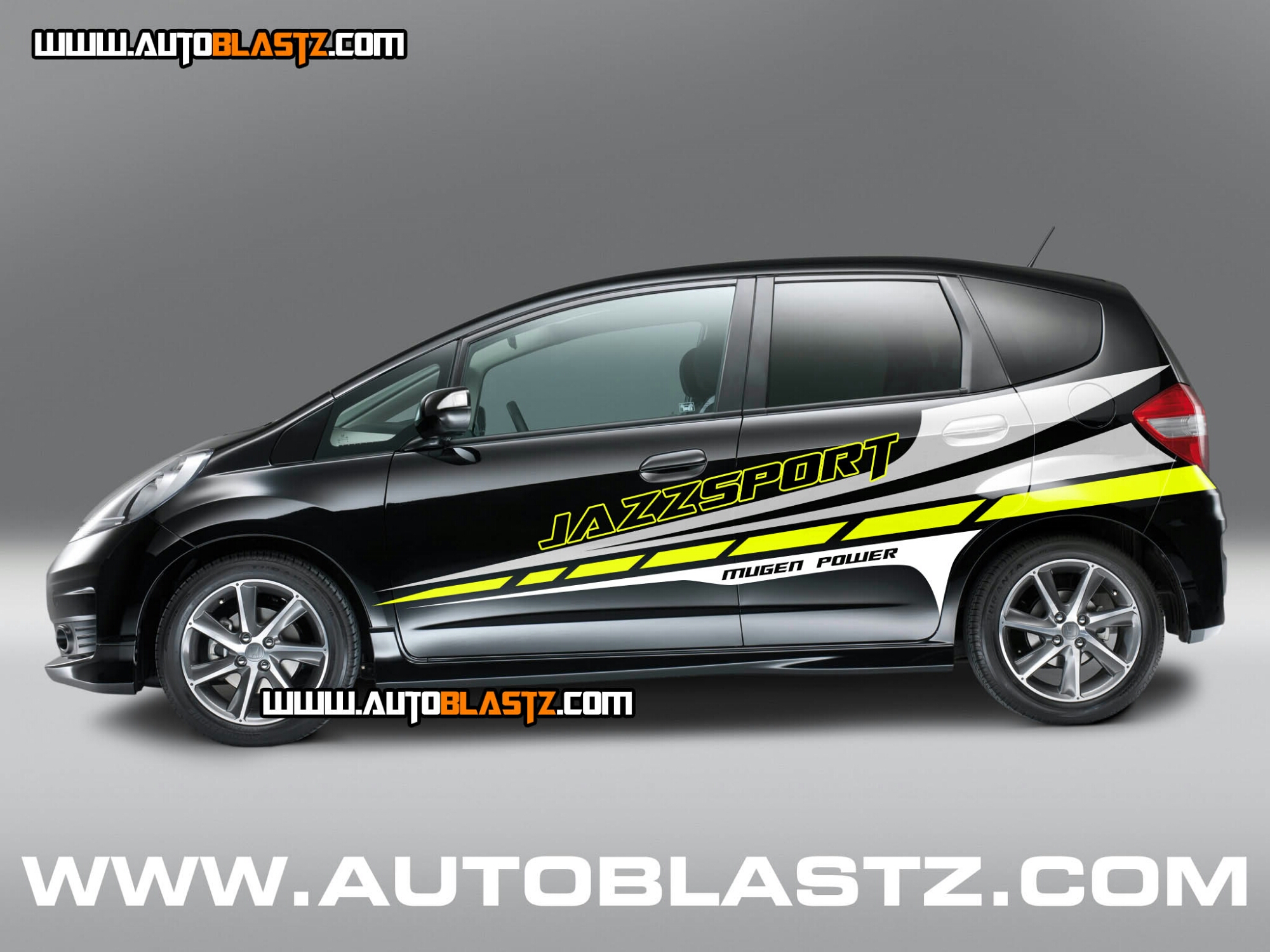 Motoblast HOT CAR SERIES Modif Striping Honda Jazz Black